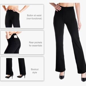 Black Dress Pant Yoga Pants - Yogiplace